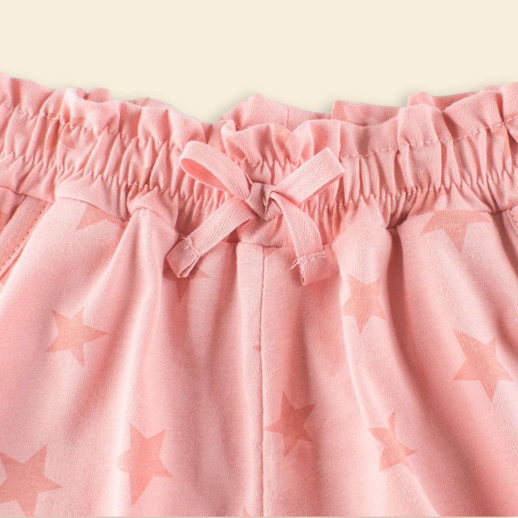 Girls Star Print Regular Shorts Shorts   