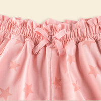 Girls Star Print Regular Shorts Shorts   