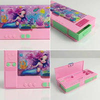 Mermaid Ocean Magnetic Pencil Box for Girls Trending Accessories