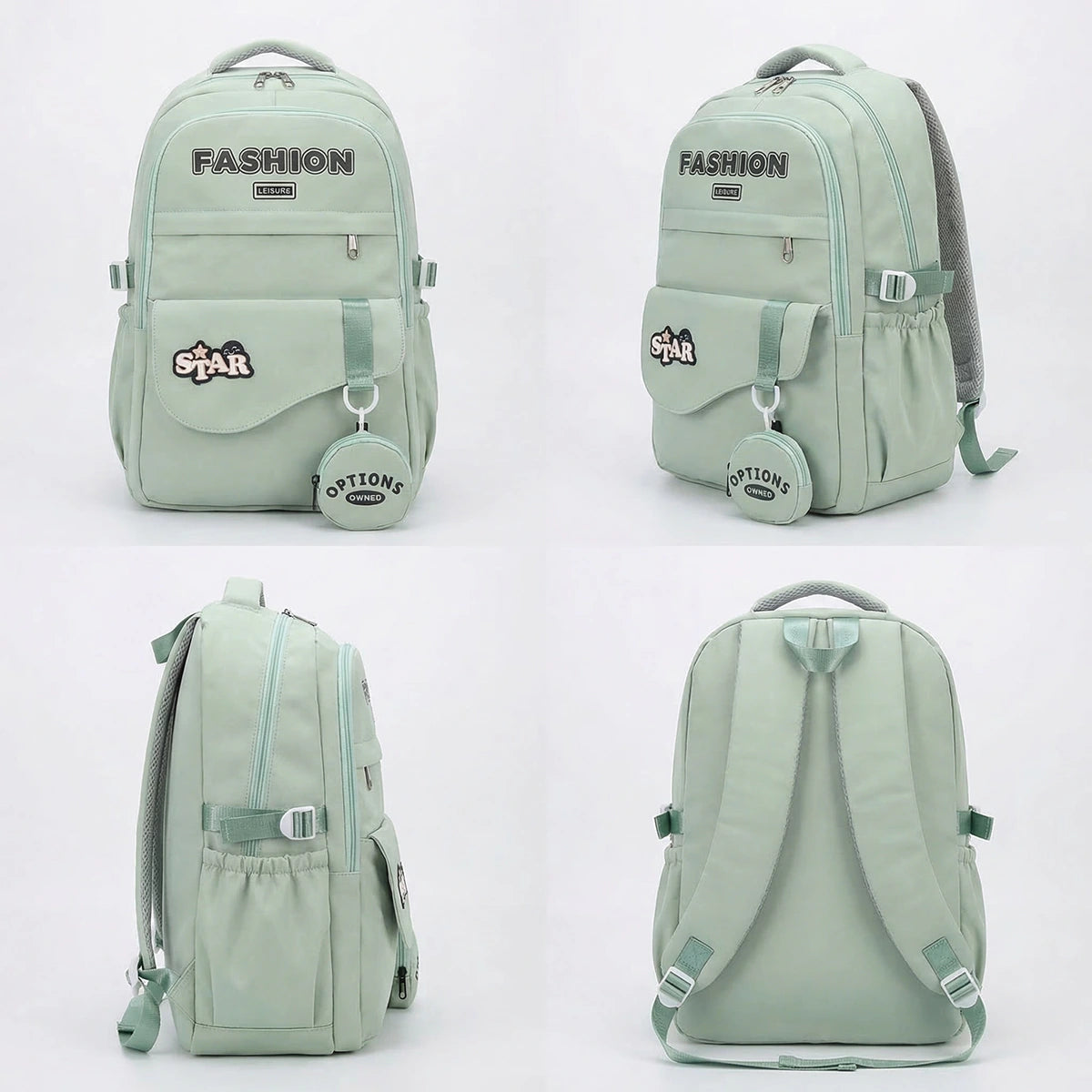 Kids Sea Green Medium School Backpack Trending Accessories