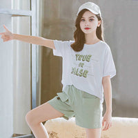 Girls Short Sleeve Printed T-Shirt With Shorts Set 2 pc. Sets   