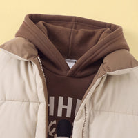 Boys Sleeveless Jacket With Regular Sweatshirt And Trouser Sets 3 pc. Sets
