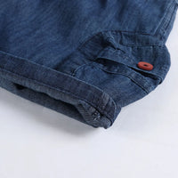 Boys Multicolour Alphanumeric Printed T-Shirt With Denim Shorts Sets 2 pc. Sets