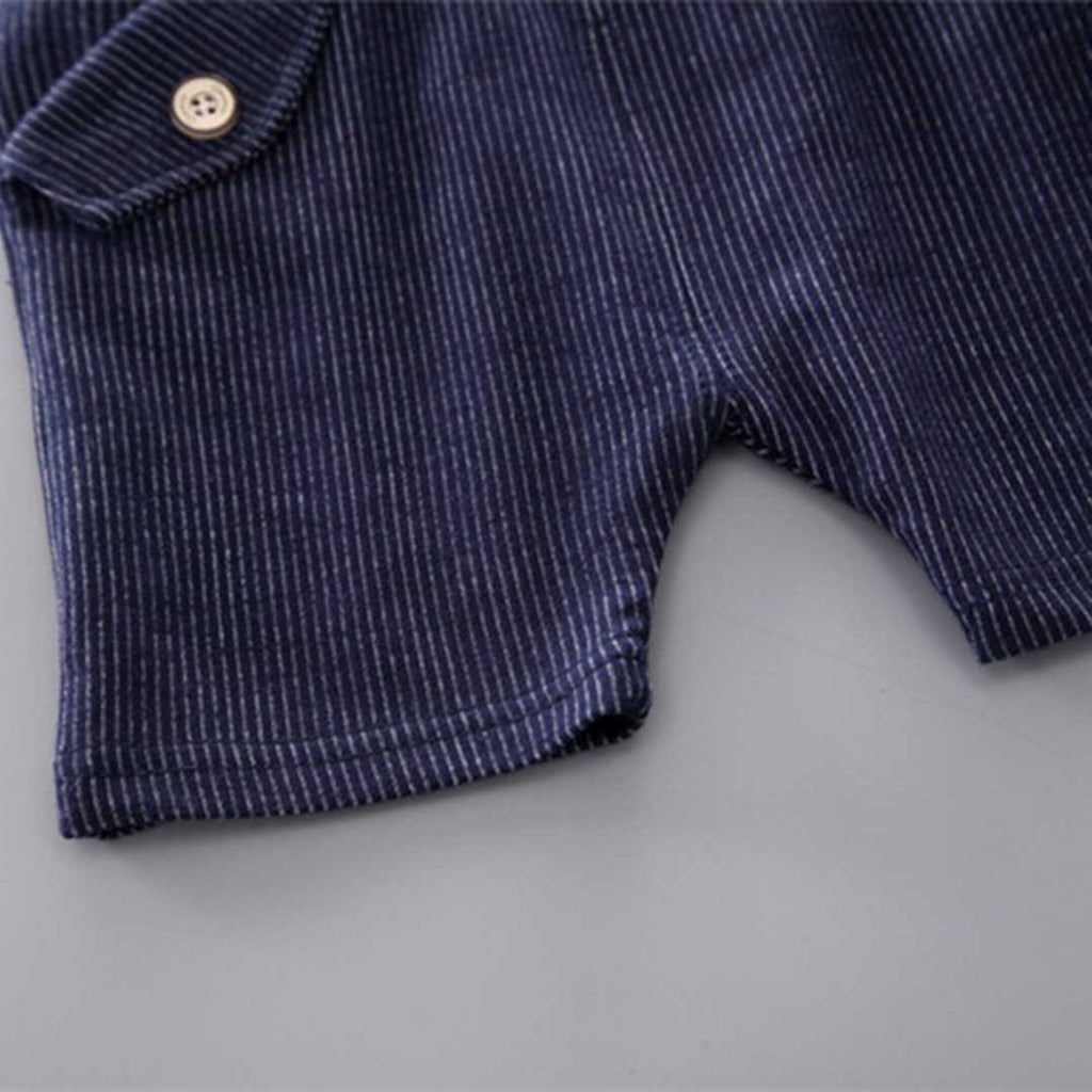 Boys Short Sleeve T-Shirt With Corduroy Shorts Set Sets   