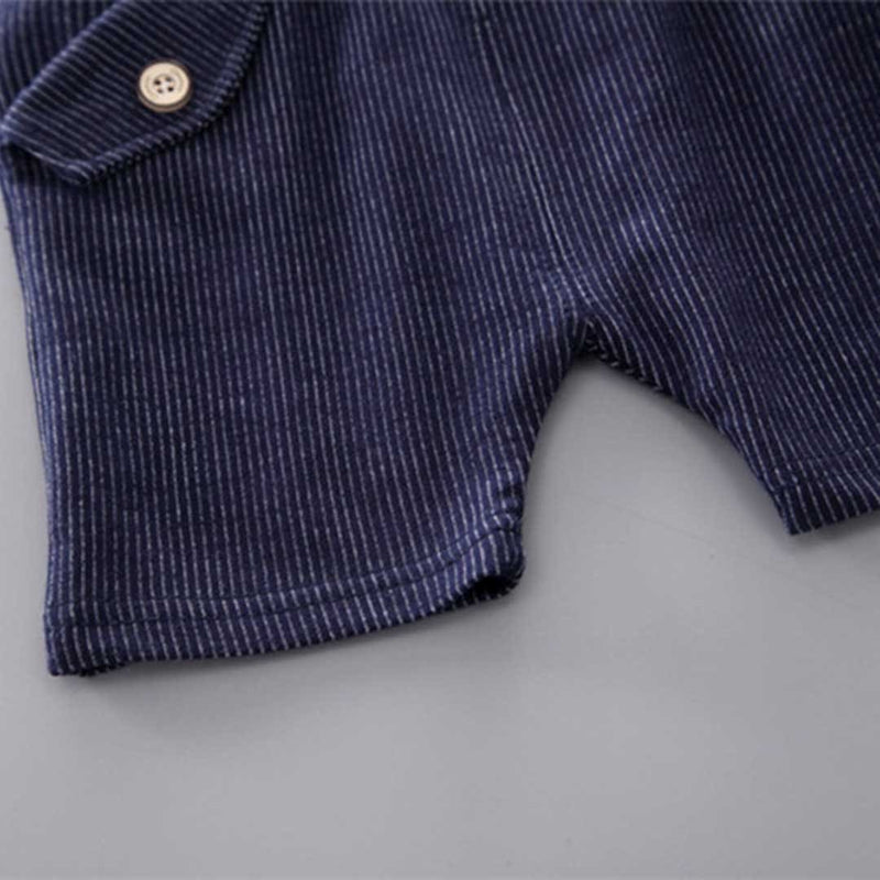 Boys Short Sleeve T-Shirt With Corduroy Shorts Set Sets   