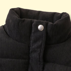 Boys Black Textured Long Sleeve Jacket Coats & Jackets