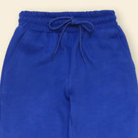 Boys Dark Blue Cross Pocket Elasticated Joggers Trackpants & Joggers