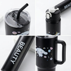 Black 3-Piece Hydration Bottle Set - Tumbler, Gym & Slim Trending Accessories