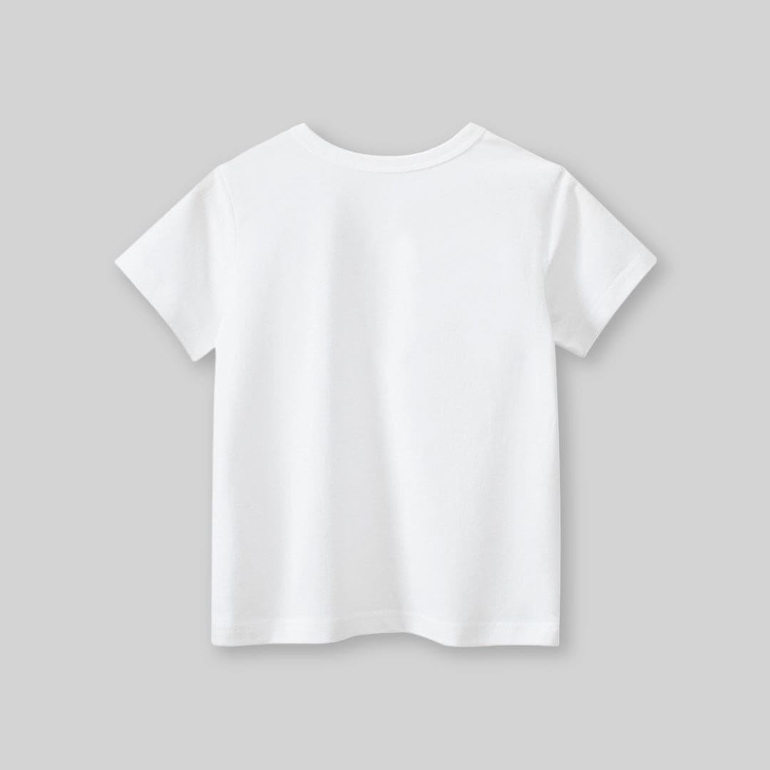 Girls Cat Patch Casual T-Shirt Tshirts   