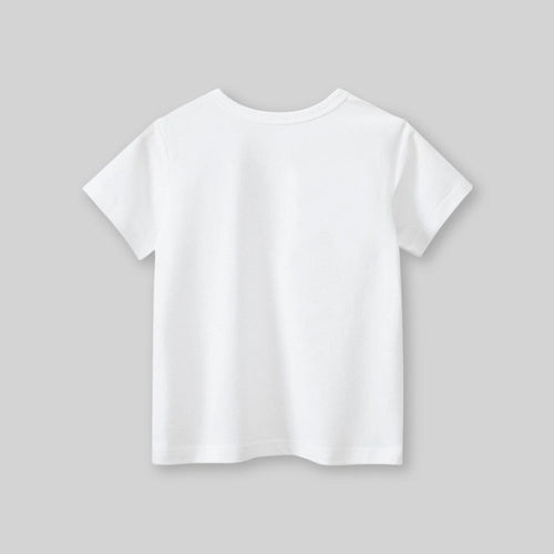 Girls Cat Patch Casual T-Shirt Tshirts   