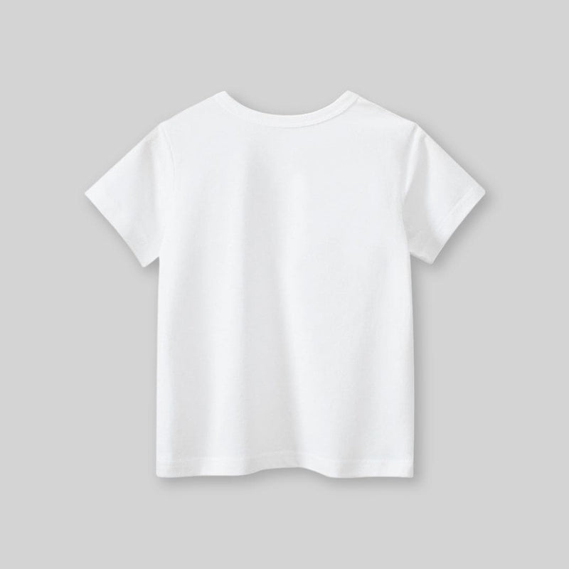 Girls Cat Patch Casual T-Shirt Tshirts   