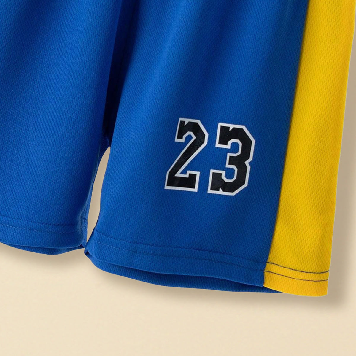 Boys Blue Sleeveless Printed V-Neck T-Shirt With Shorts Set 2 pc. Sets