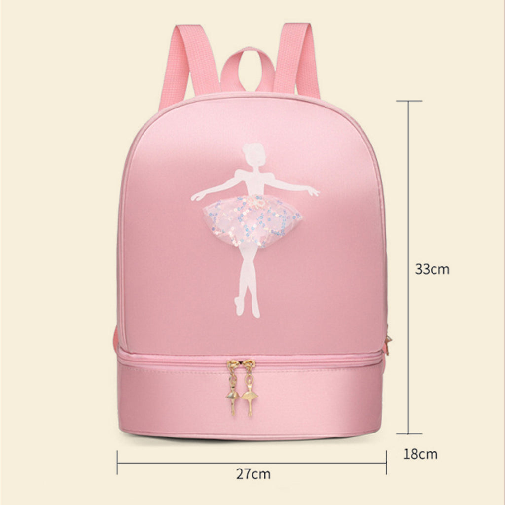 Girls Pink Ballet Motif School Backpack Trending Accessories