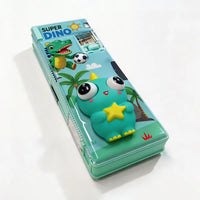 Dinosaur Hard Pencil Box for Boys & Girls Trending Accessories Green Onesize