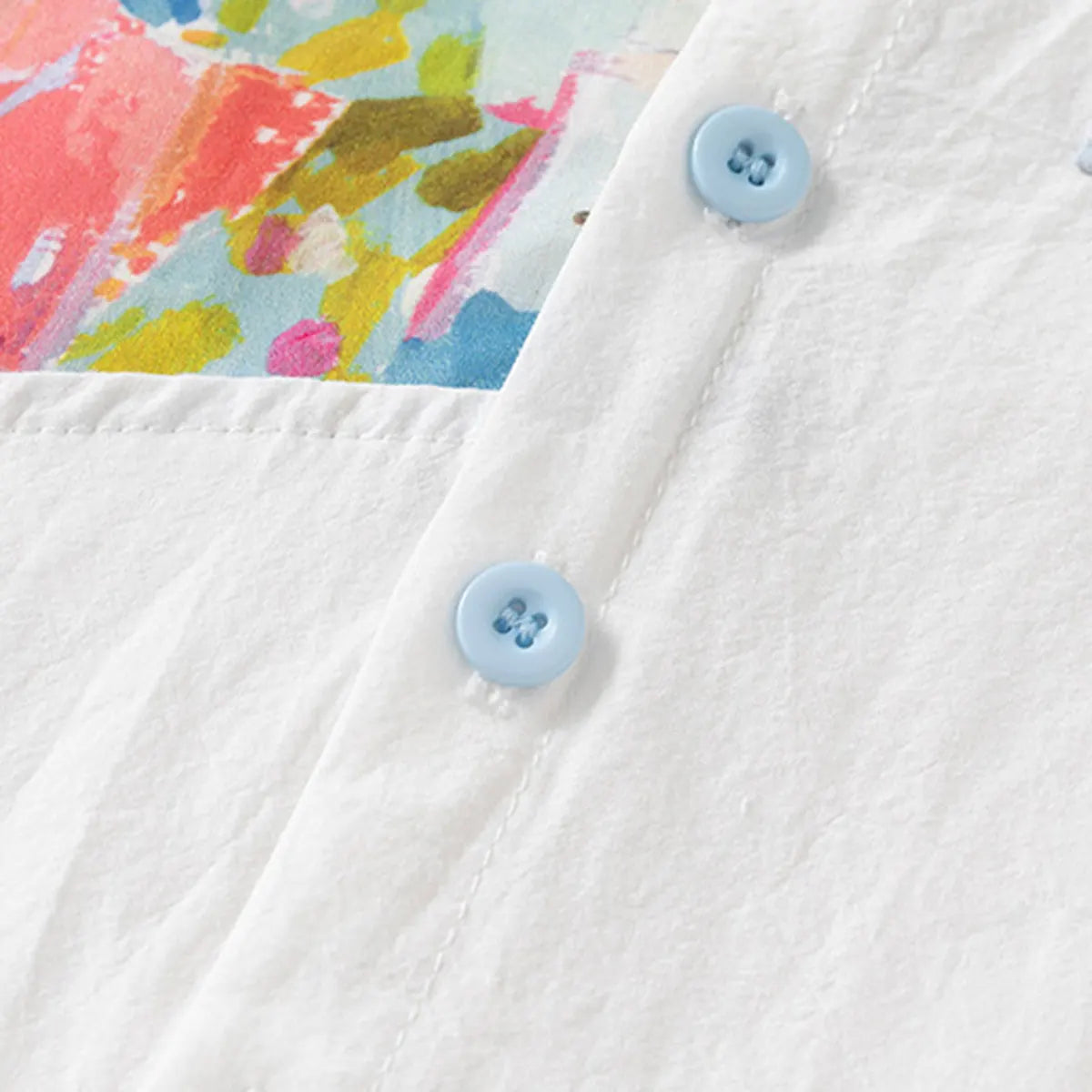 Boys White Abstract Printed Long Sleeves Shirts Shirts