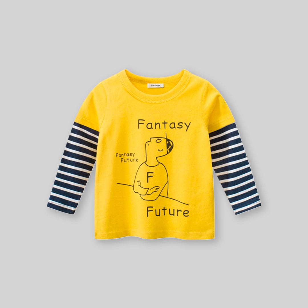 Girls Printed Doctor Sleeves T-Shirt Tshirts   