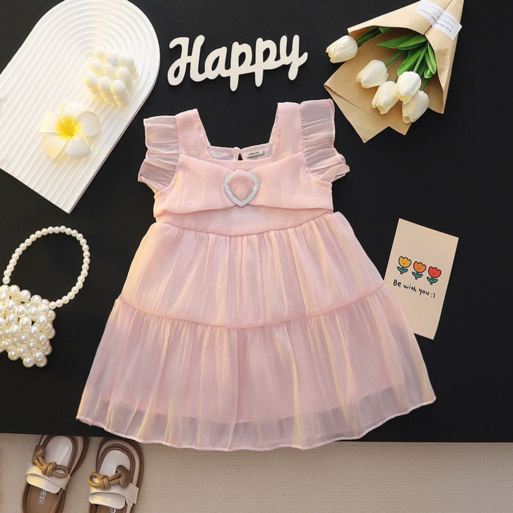 Girls Tiered A-line Party Dress