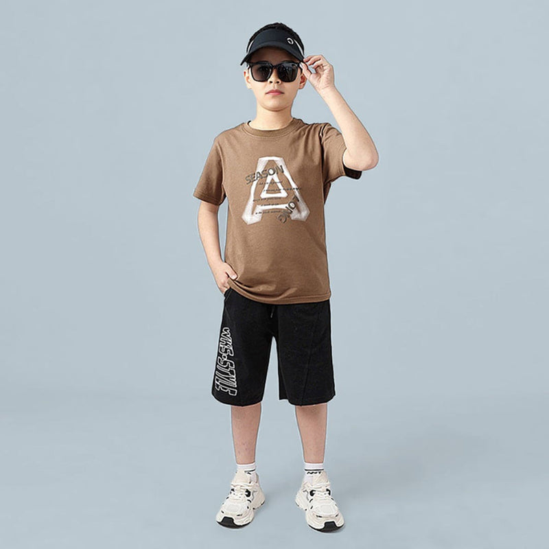 Boys Printed Shorts Sleeves T-Shirt Tshirts
