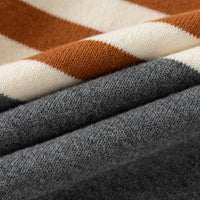 Boys Multicolor Regular Sweater With Self-Design Stripe Patterns Sweaters & Cardigans
