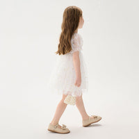 Girls Star Foil Printed Fit & Flare Dress Casual Dresses   