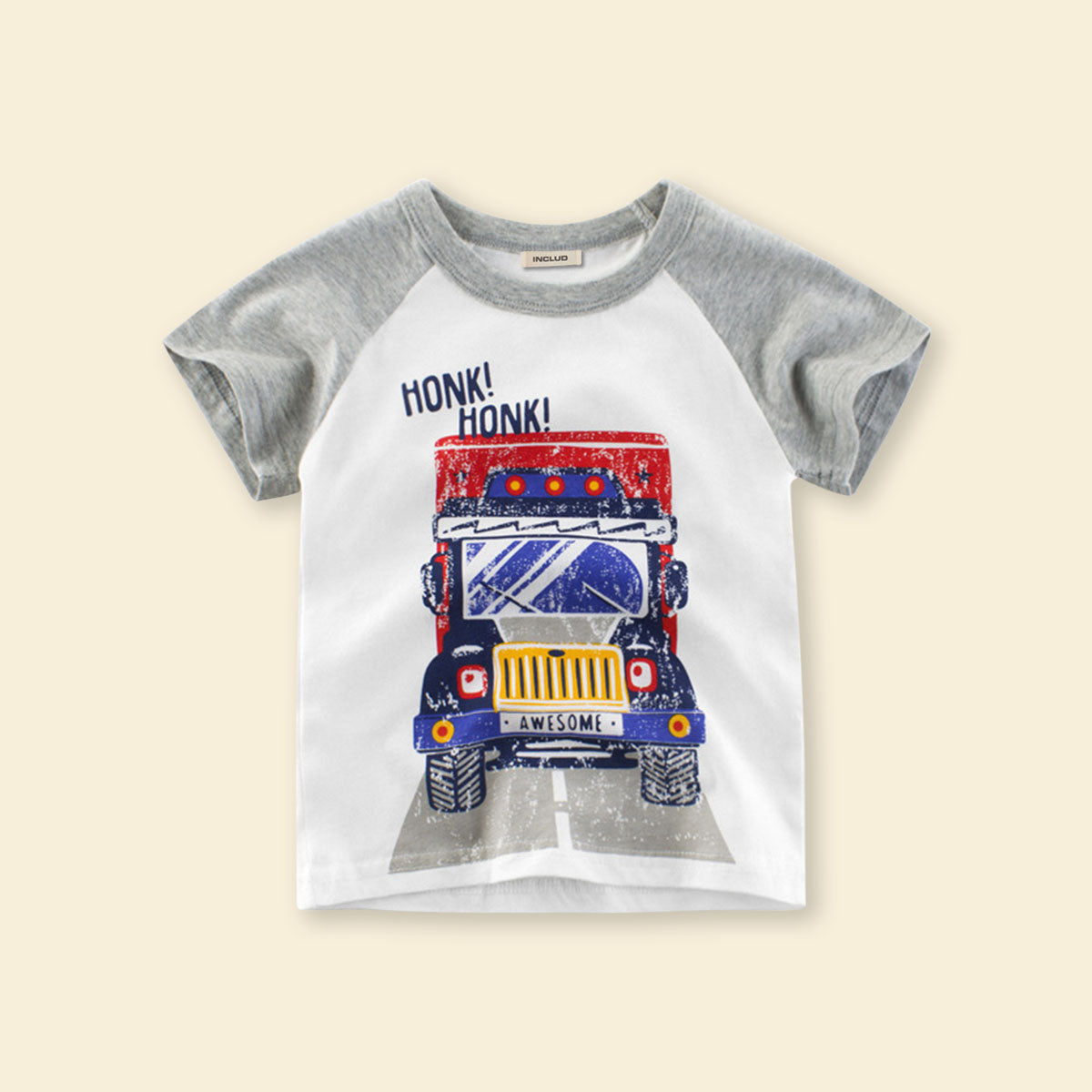 Boys Graphic Printed Raglan Sleeves Casual T-shirt T-Shirt