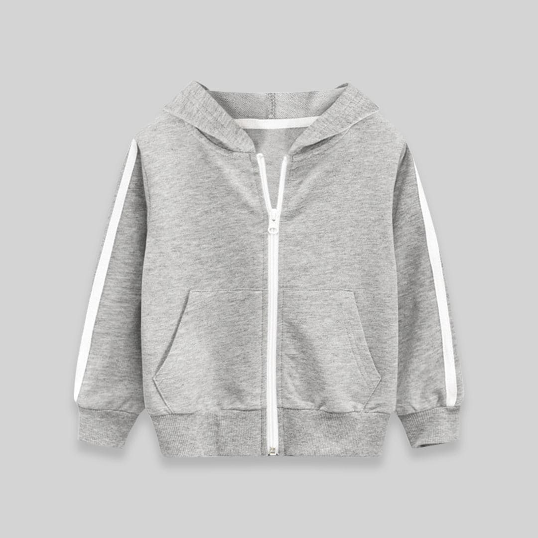 Boys Green Long Sleeves Solid Hooded Sweatshirt Sweatshirts & Hoodies   