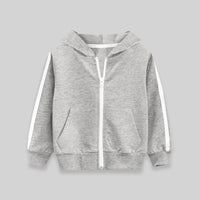 Boys Green Long Sleeves Solid Hooded Sweatshirt Sweatshirts & Hoodies   
