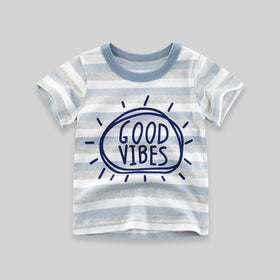 Stripe Print Tshirt Tshirts   