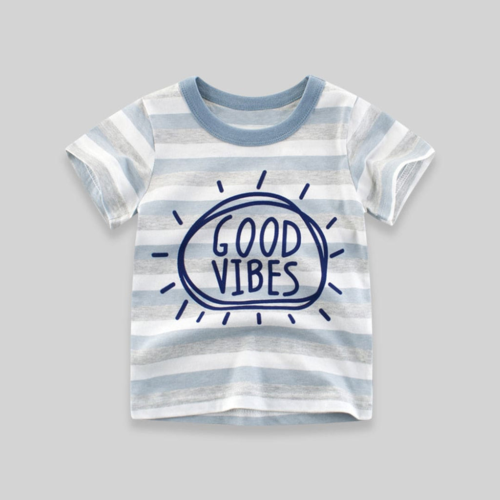 Stripe Print Tshirt Tshirts   
