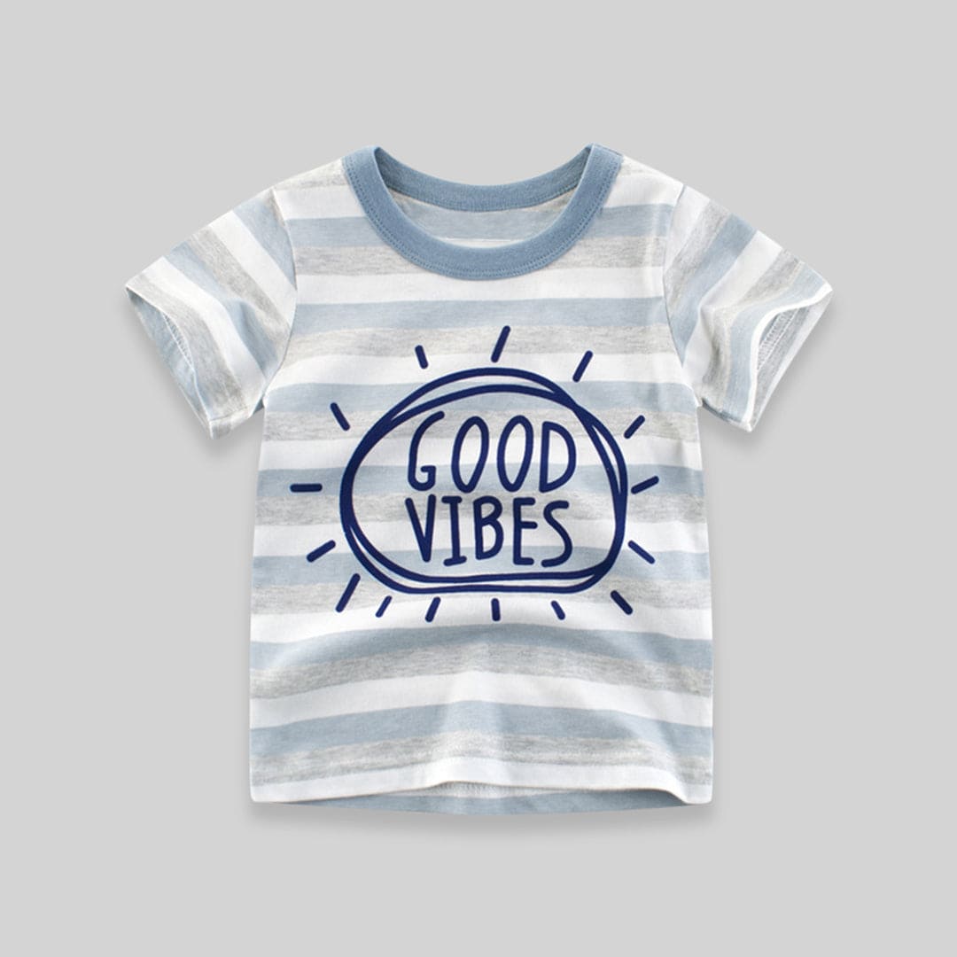 Stripe Print Tshirt Tshirts   