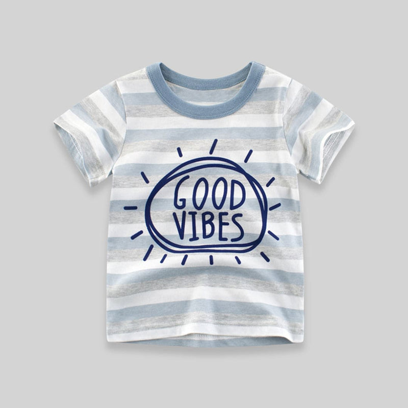 Stripe Print Tshirt Tshirts   