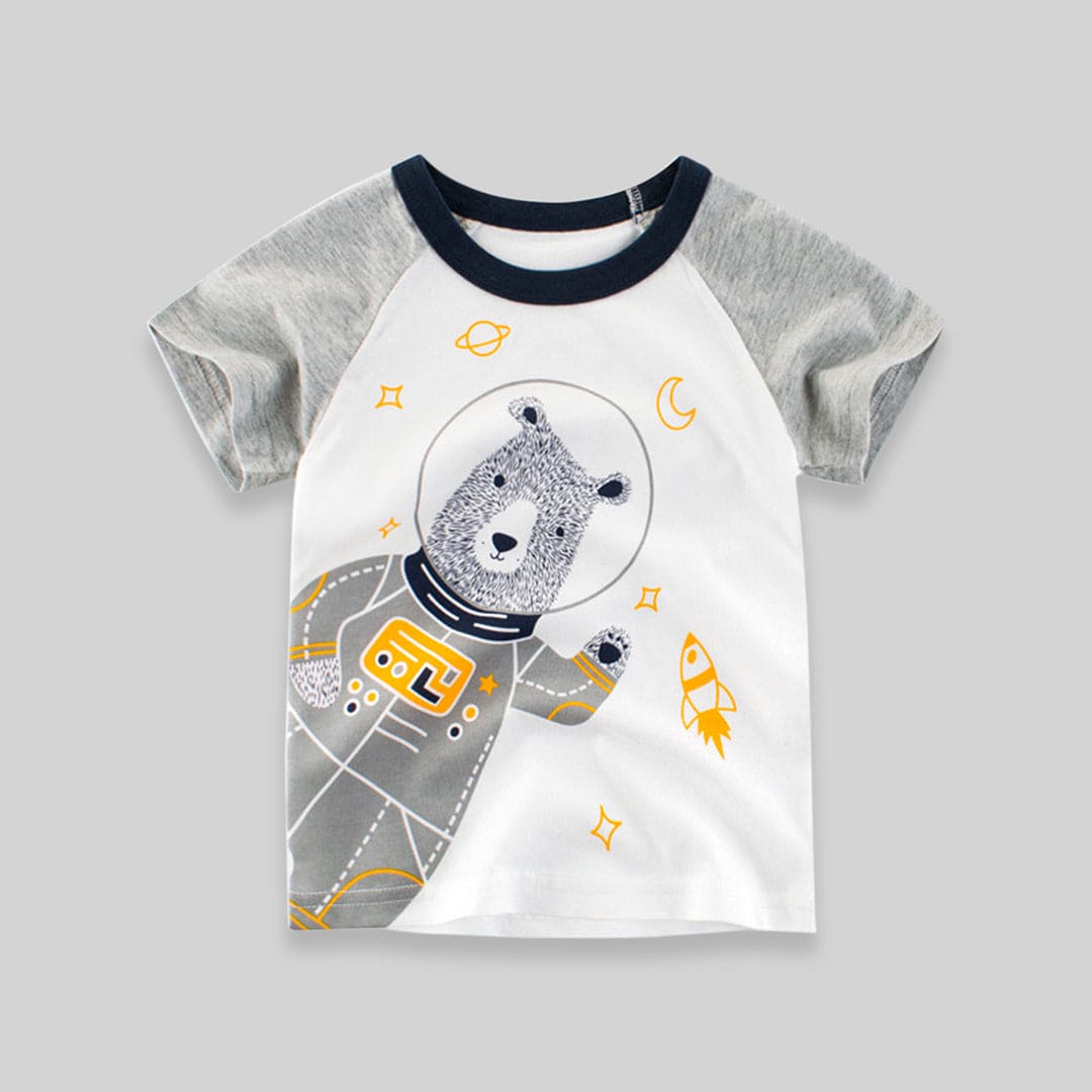Bear Print Tshirt Tshirts   