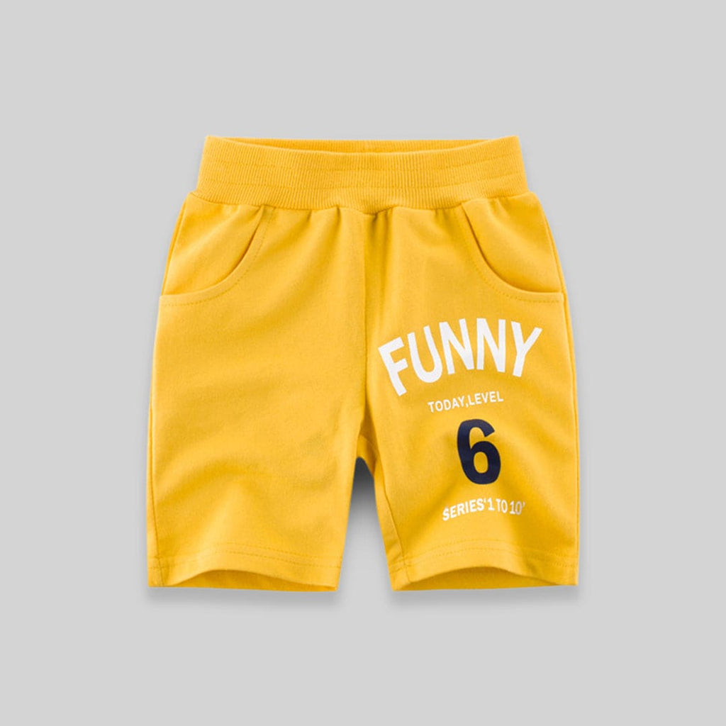 Boys Printed Bermuda Shorts Bermudas Yellow 1-2 Y 