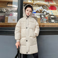 Girls Apricot Solid Puffer Hooded Down Jacket Coats & Jackets Apricot 2-3 Y