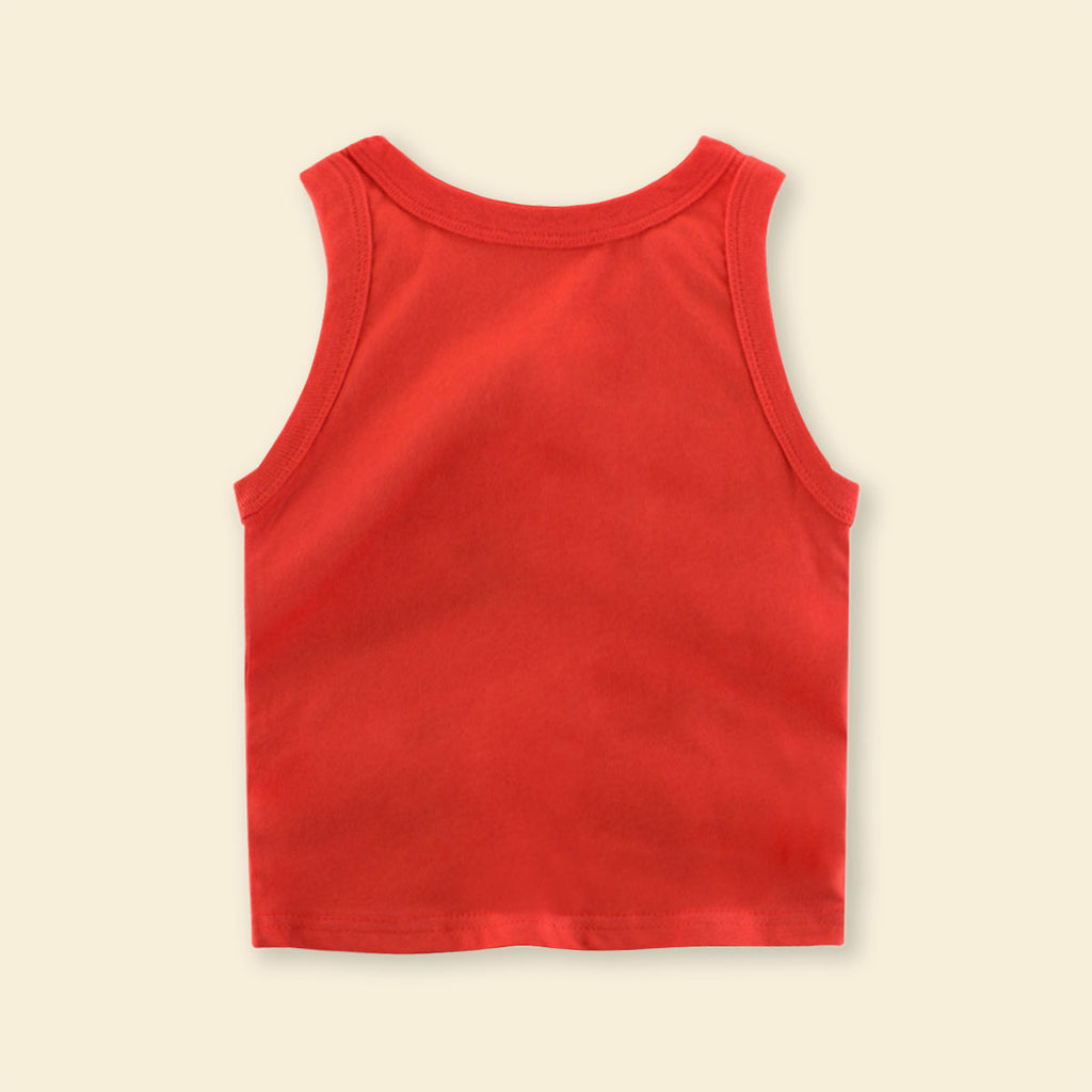 Boys Printed Sleeveless Casual Tee T-Shirt