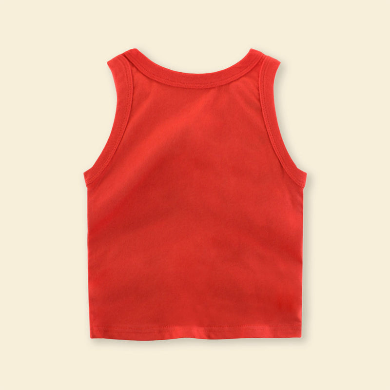 Boys Printed Sleeveless Casual Tee T-Shirt