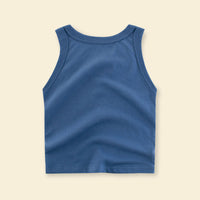 Boys Printed Sleeveless Casual Tee T-Shirt