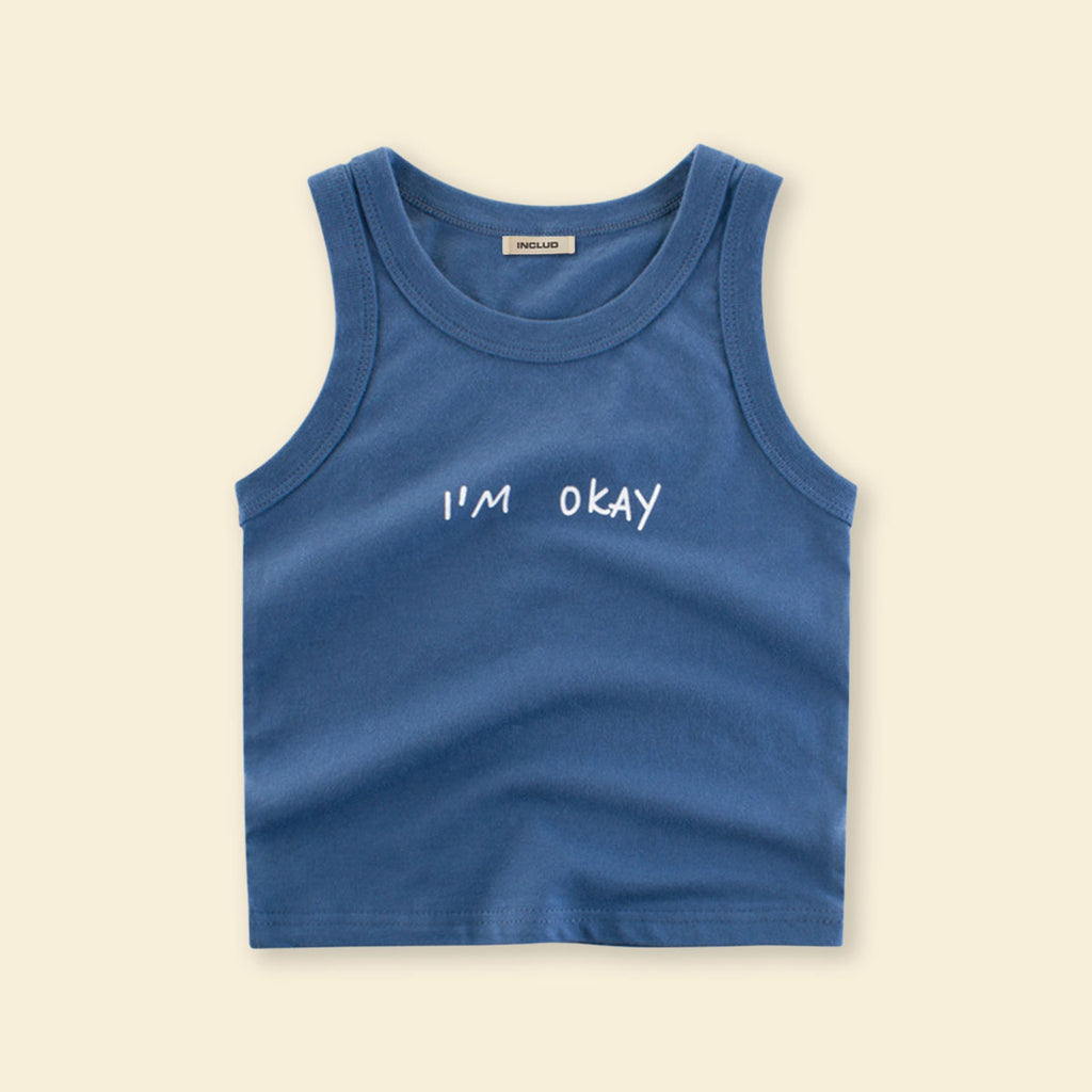 Boys Printed Sleeveless Casual Tee T-Shirt