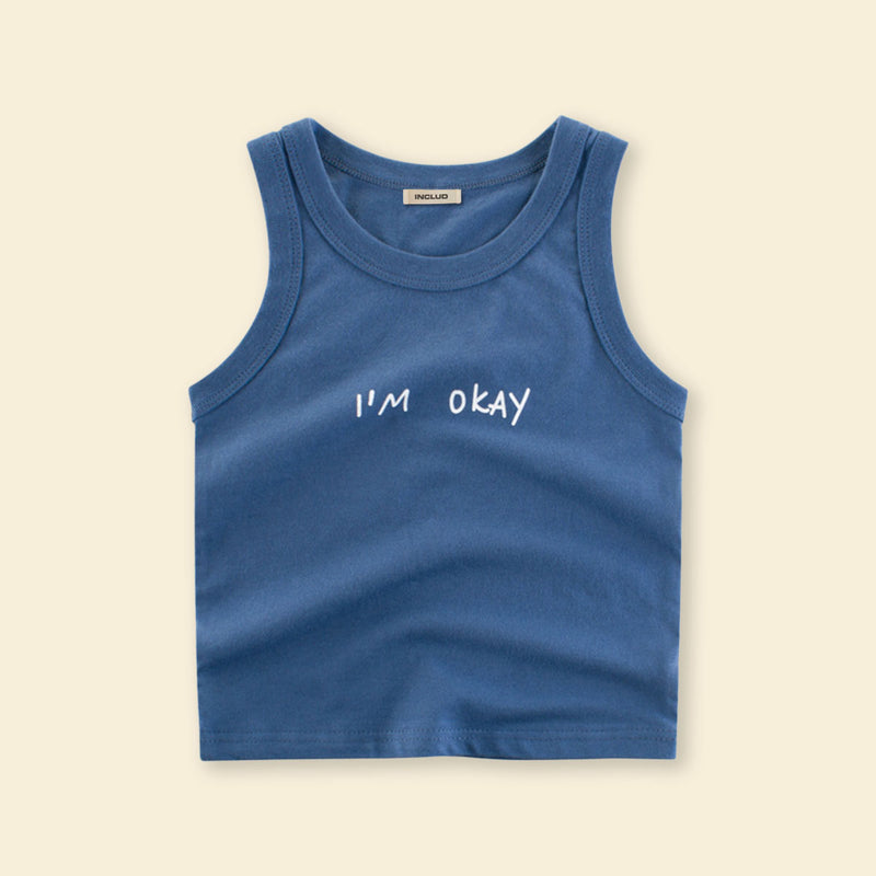 Boys Printed Sleeveless Casual Tee T-Shirt