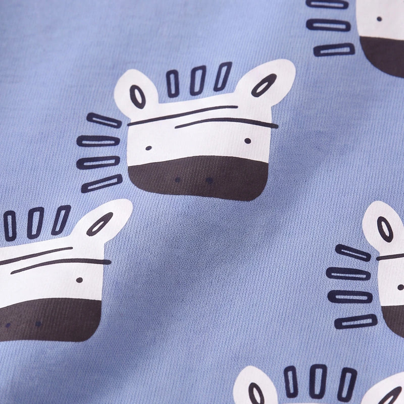 Boys Light Blue Graphic Round Neck Sweatshirt Sweatshirts & Hoodies
