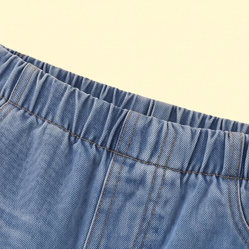 Girls Light Blue Distressed Jeans Pants
