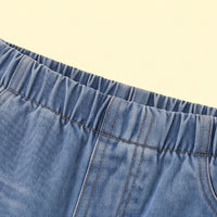 Girls Light Blue Distressed Jeans Pants