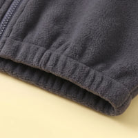 Boys Grey Colorblocked Long Sleeve Jacket Coats & Jackets