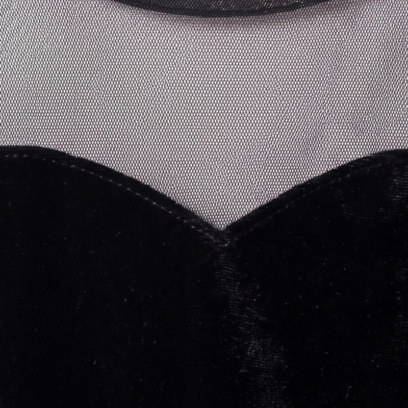 Girls Black Sleeveless Flared Party Gown Party Dresses