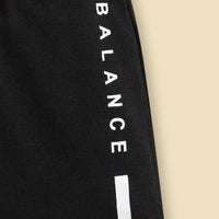 Boys Black Typography printed Short Sleeve T-Shirt With Shorts Set 2 pc. Sets