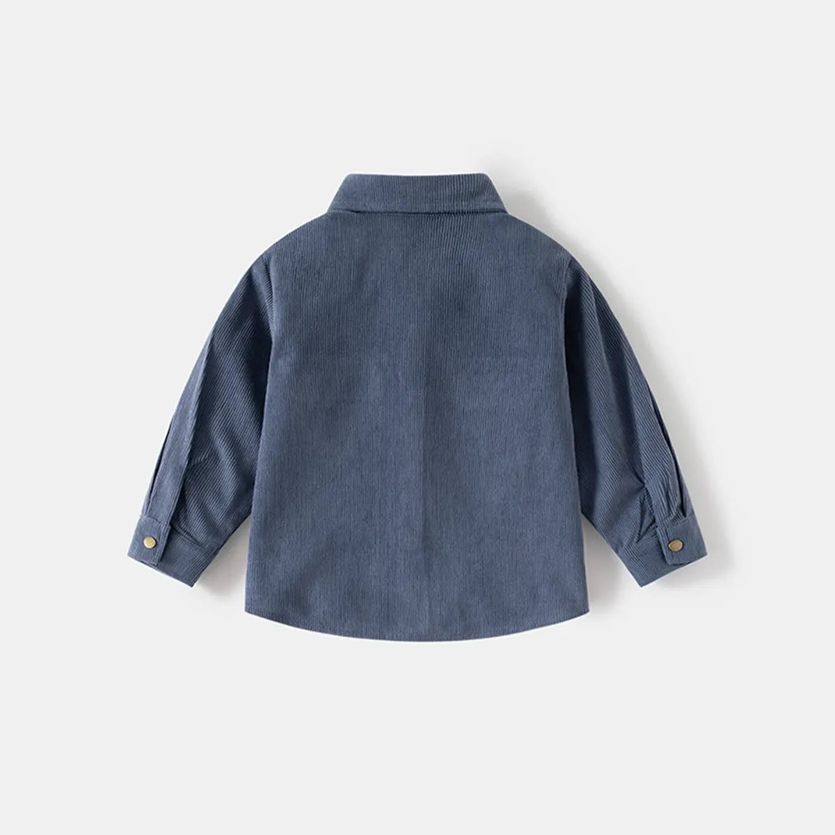 Boys Blue Corduroy Long Sleeves Shirts Shirts