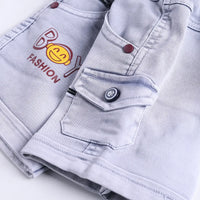 Boys Maroon Graphics Short Sleeve T-Shirt With Elasticated Shorts Sets 2 pc. Sets