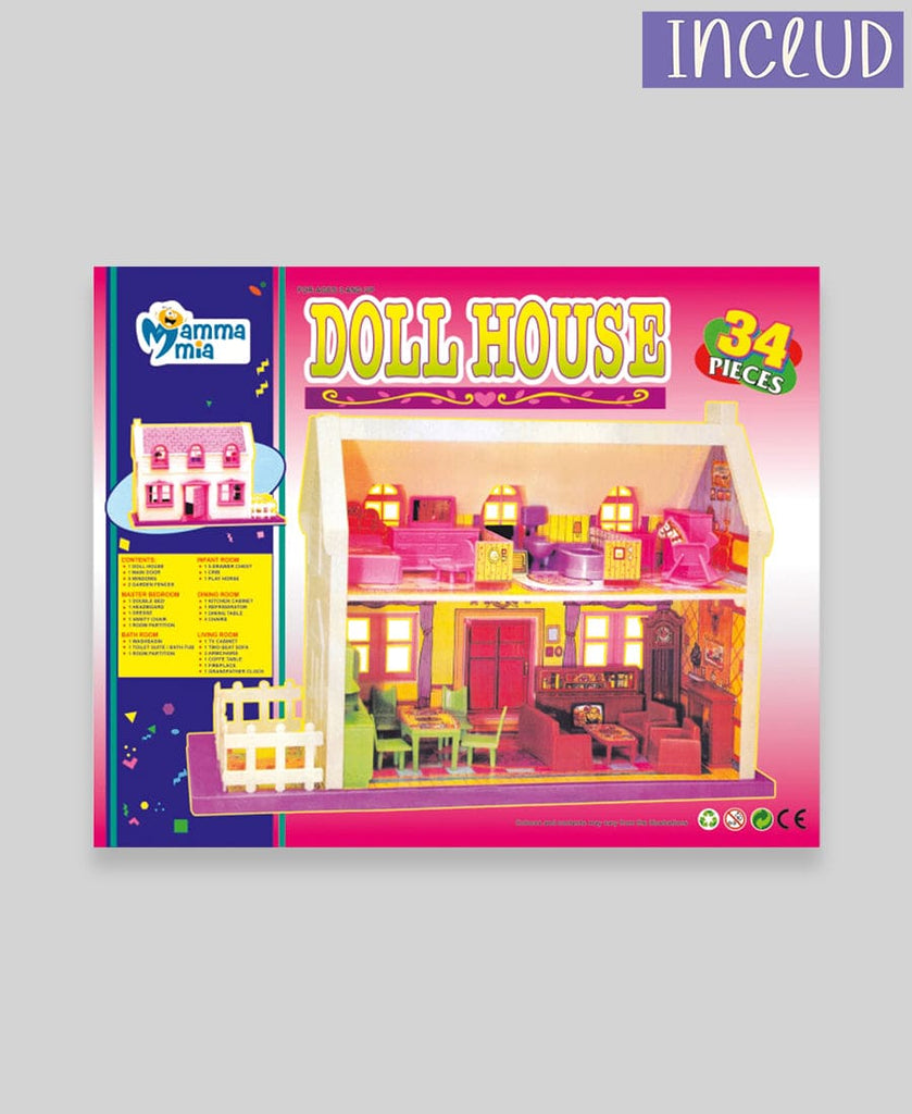 Doll House (34 Pcs.) Toys & Games   