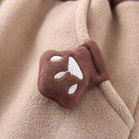 Boys Light Brown Paw Applique Jogger Joggers