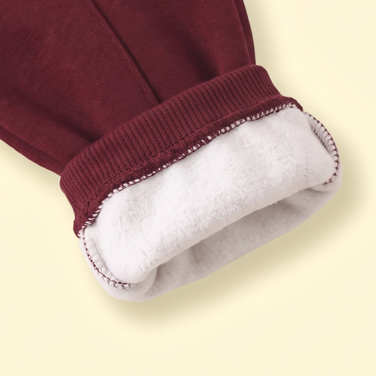 Boys Maroon Typographic Hooded Sweatshirt & Pants Sets Sets